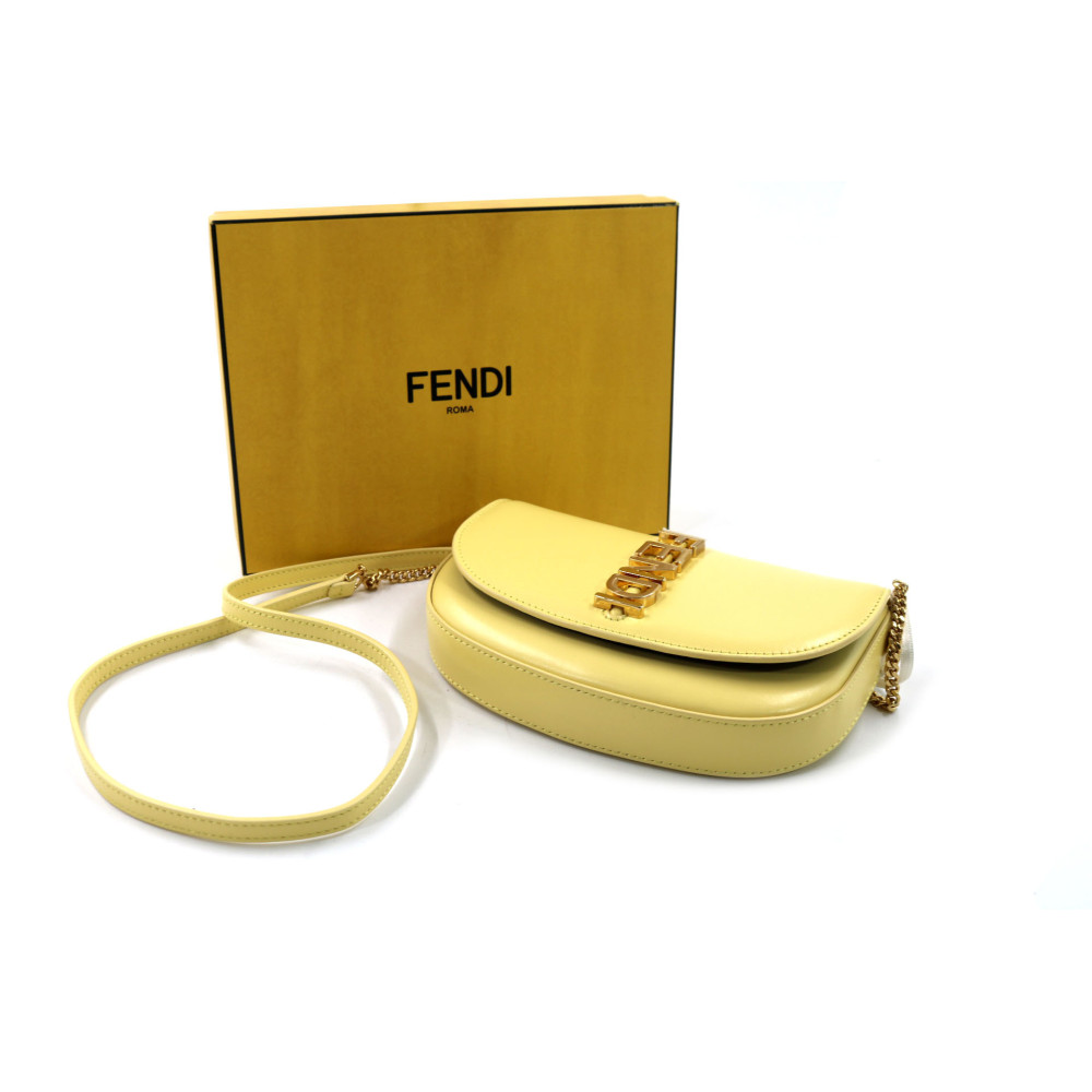 Fendi Woc Fendigraphy Cuir Jaune