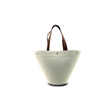 Saint Laurent Rive Gauche White Canvas Shopping