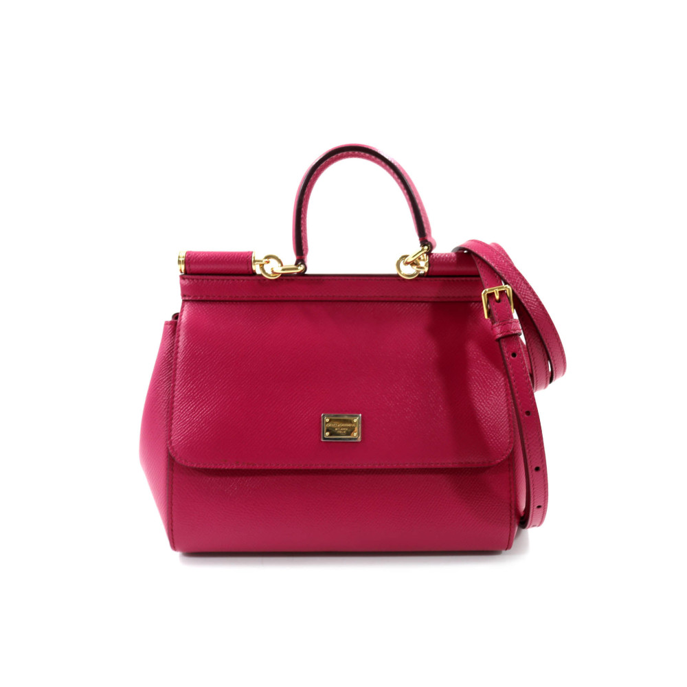 Dolce & Gabbana Miss Sicily Small Ciclamino Leather