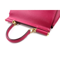 Dolce & Gabbana Miss Sicily Small Cuir Cyclamen