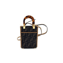 Fendi Sunshine Mini Tela Marrone