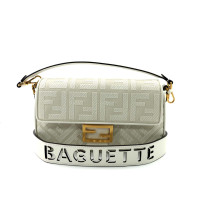 Fendi Baguette Tela Bianca