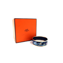 Hermes Bracciale Jungle Camouflage Metallo Placcato Oro Blu