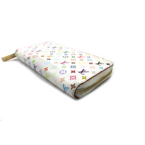 Louis Vuitton per Takashi Murakami Portafoglio Zippy Multicolor Bianco