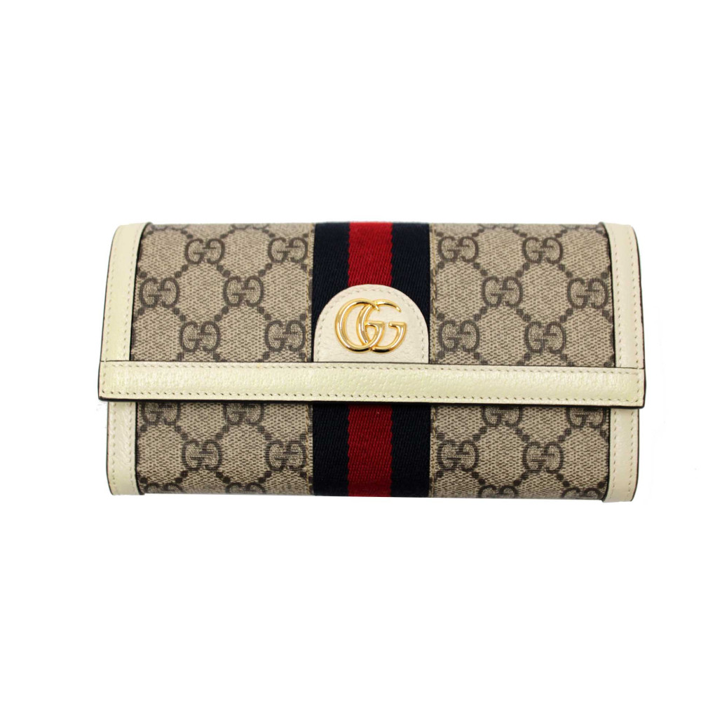 Gucci Portafoglio Ophidia GG Beige