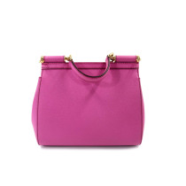 Dolce & Gabbana Sicily Medium Cuir Saffiano Fuchsia
