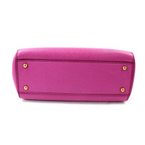 Dolce & Gabbana Sicily Medium Cuir Saffiano Fuchsia
