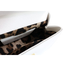 Dolce & Gabbana Sicily Small Cuir Saffiano Blanc