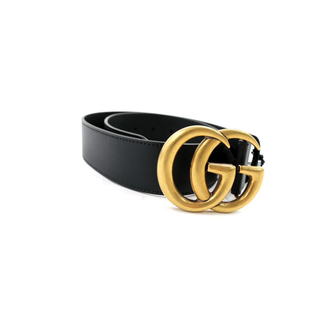 Gucci Ceinture Marmont Cuir Noir