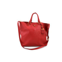 Prada Tote Daino Kalbsleder Rot
