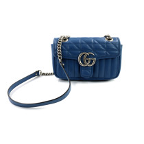 Gucci Marmont Small Sky Blue Leather