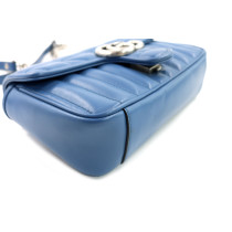 Gucci Marmont Kleine Himmelblaue Leder