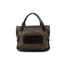 Chloe Tote Haley Toile Marron