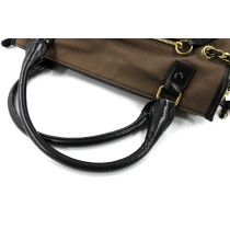 Chloe Tote Haley Toile Marron