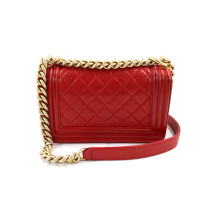 Chanel Boy Cuir de Veau Rouge