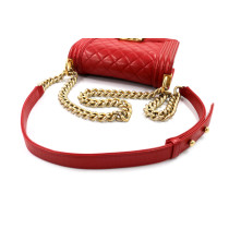 Chanel Boy Pelle di Vitello Rossa