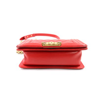 Chanel Boy Red Calf Leather