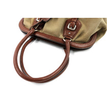 Prada Shopping-Canvas Tasche Beige