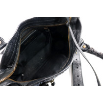 Balenciaga City Graffiti Mini Black Leather
