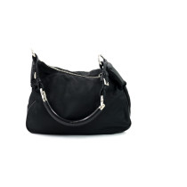 Prada Vintage Black Canvas Hobo