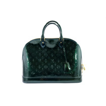 Louis Vuitton Alma GM Vernis Green