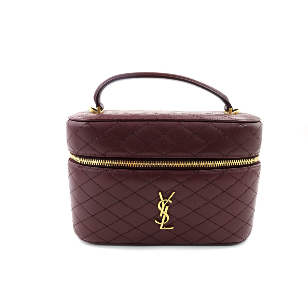 Saint Laurent Gaby Vanity Pelle Bordeaux