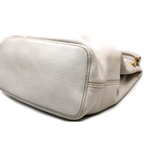 Prada White Leather Hobo