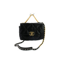 Chanel 19 Black Leather