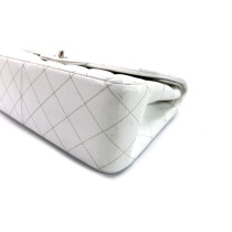 Chanel Jumbo White Leather