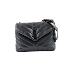 Saint Laurent Lou Lou Small Black Leather