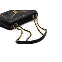 Chanel Chevron Black Leather