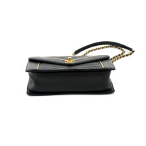 Chanel Chevron Black Leather