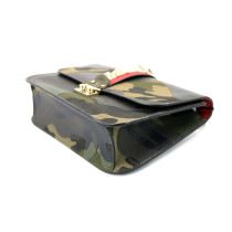 Valentino Glam Rock Canvas und Leder Militare