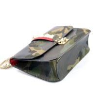 Valentino Glam Rock Toile et Cuir Militaire