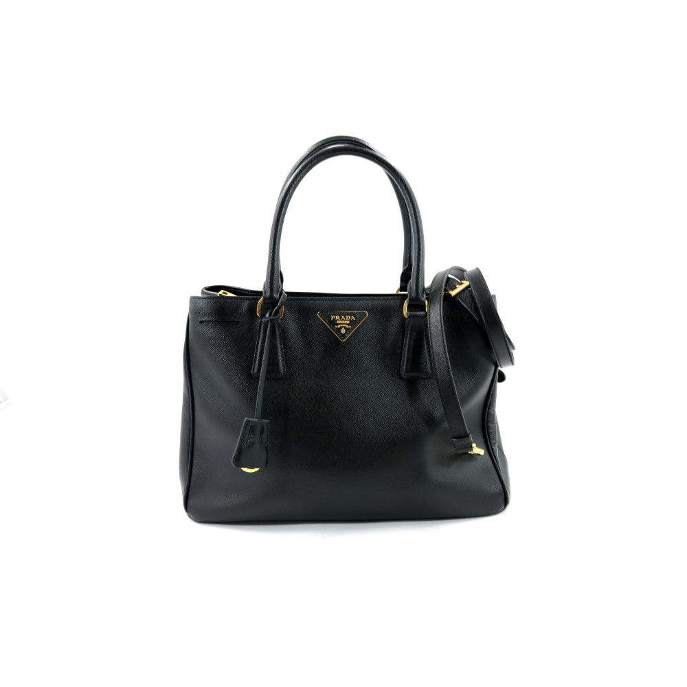 Prada Galleria Schwarzes Leder