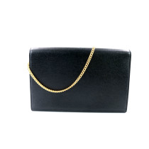 Gucci Schwarze Leder-Umhängetasche