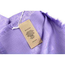 Gucci Étole Modal et Soie Lilas