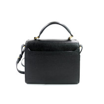 Saint Laurent Cassandra Black Leather