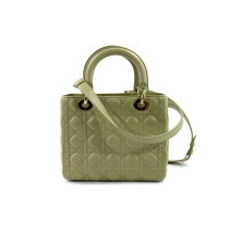 Dior Lady Green Leather