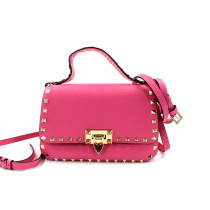Valentino Umhängetasche Leder Fuchsia