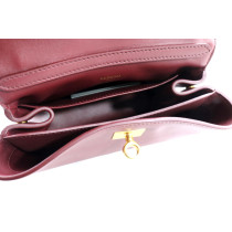 Balenciaga Bordeaux Leather Clutch