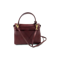 Balenciaga Bordeaux Leather Clutch