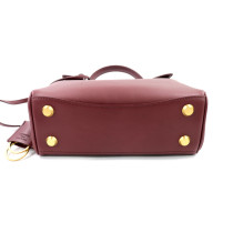 Balenciaga Bordeaux Leather Clutch