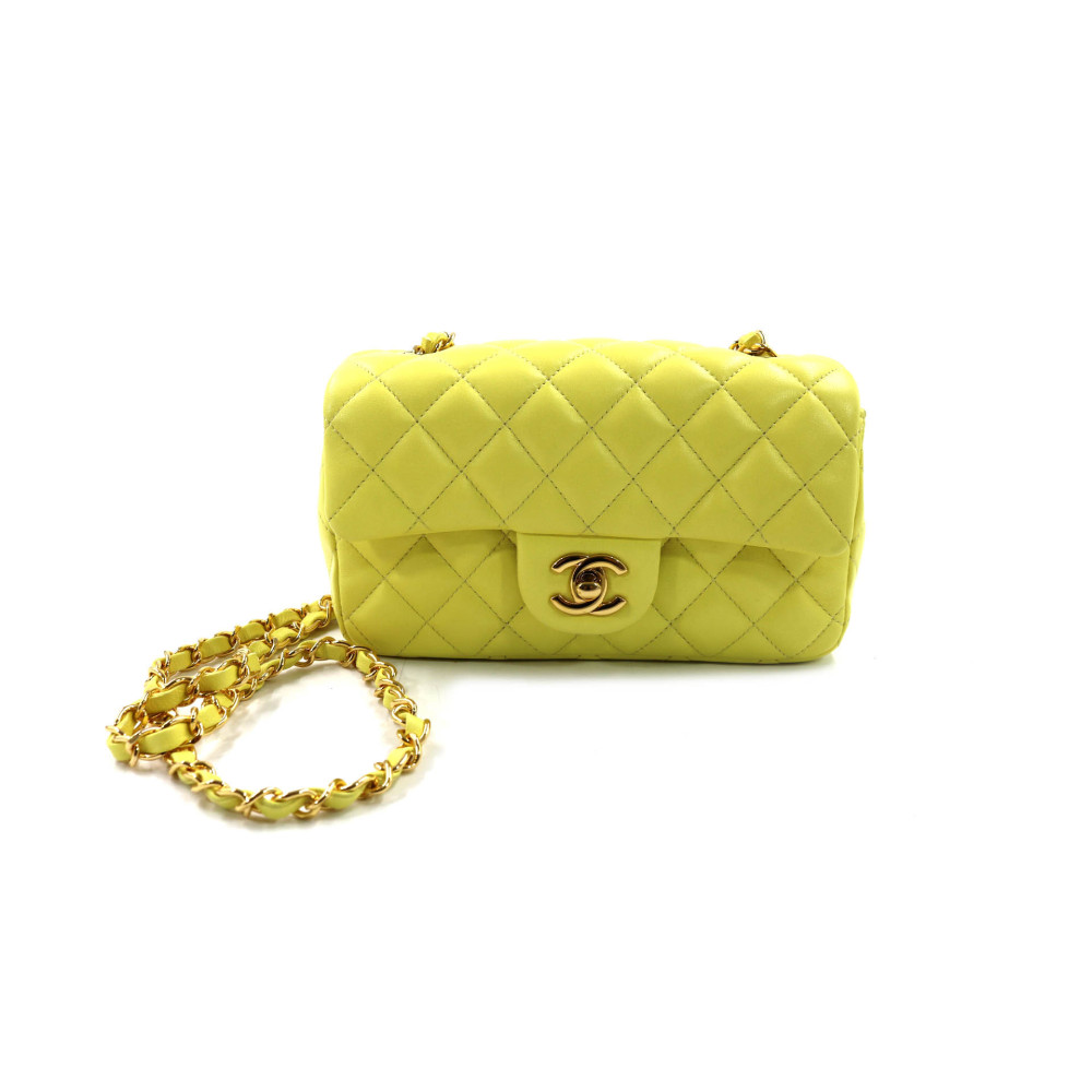 Chanel Rectangular Pelle Gialla