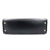 Miu Miu Black Leather Bowling Bag