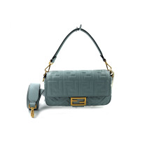 Fendi Baguette Cuir Bleu