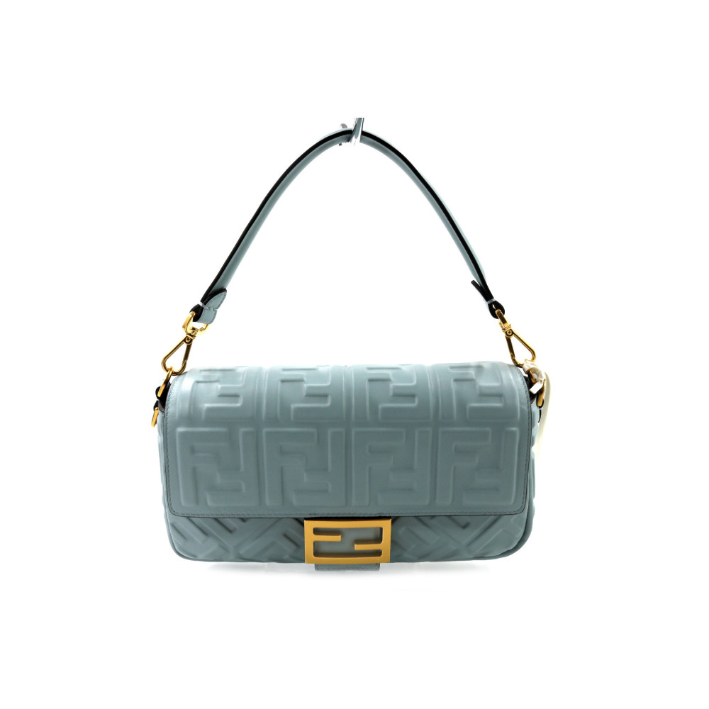 Fendi Baguette Cuir Bleu