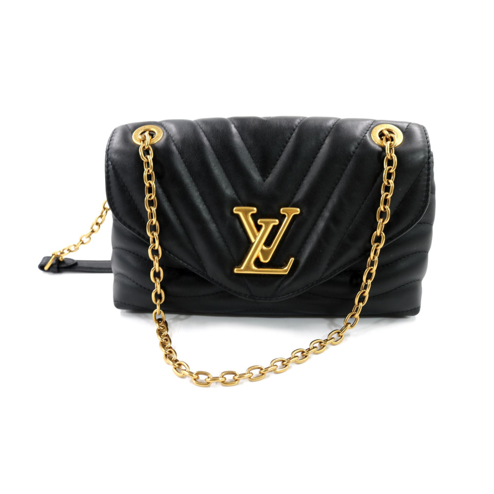Louis Vuitton Wave Schwarzes Leder