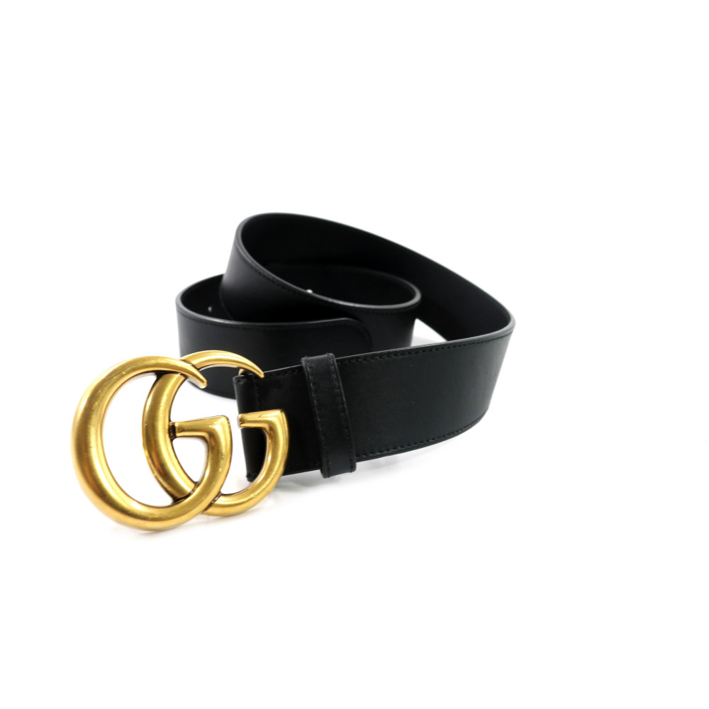 Gucci Cintura Marmont Pelle Nera