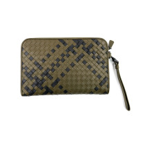 Bottega Veneta Pochette Olivgrünes Leder